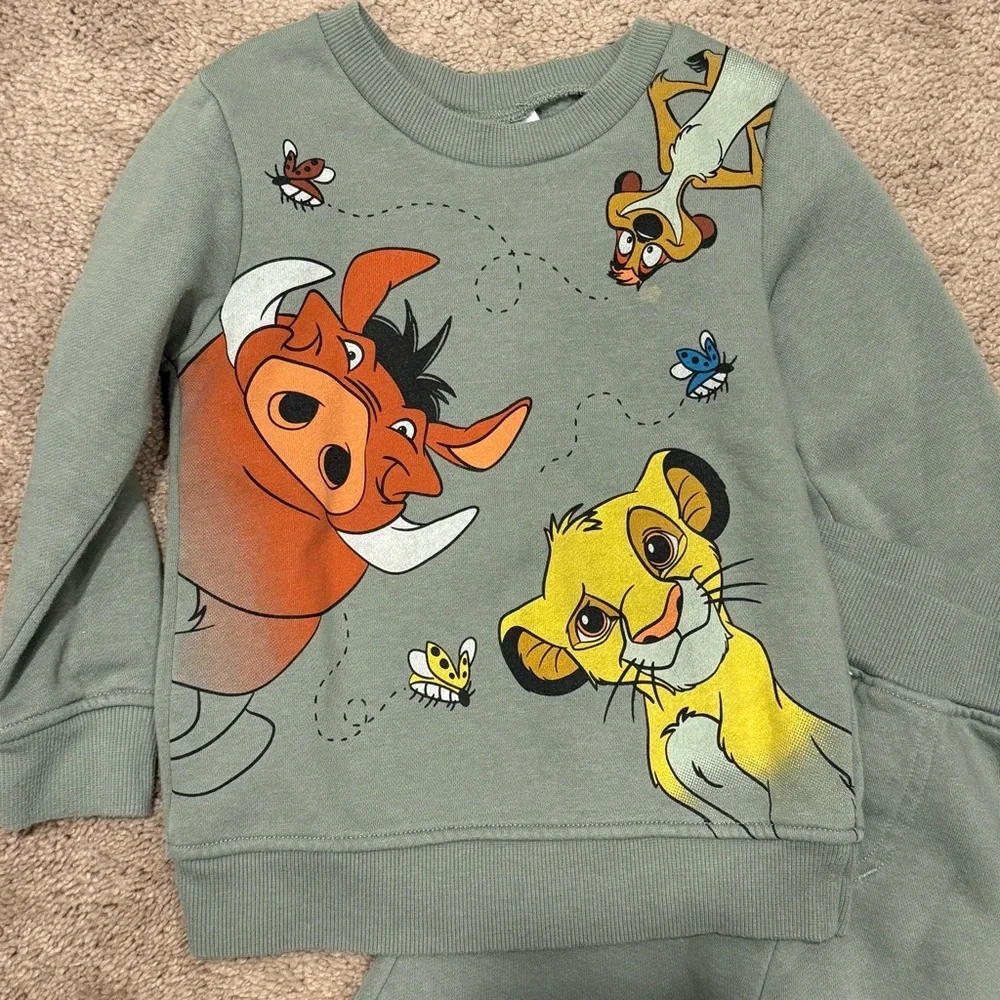 Disney The Lion King 2 Piece Toddler Outfit Size 3T - Picture 2 of 5
